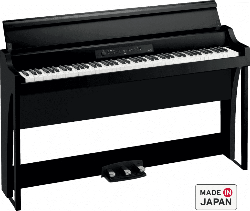 Piano numérique Korg G1 Air noir avec trois pédales – Made in Japan